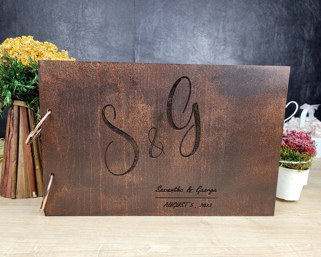 Wedding Guest Book, Wood Guest Book, Custom Picture Book, Instax Memory Book, Instax Guest Book, Wood Personalized Instant Photo Book
