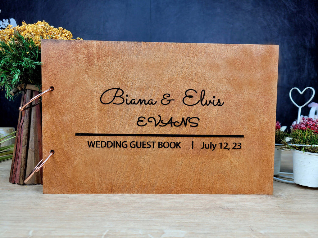 Wedding Guest Book, Wood Guest Book, Custom Picture Book, Instax Memory Book, Instax Guest Book, Wood Personalized Instant Photo Book