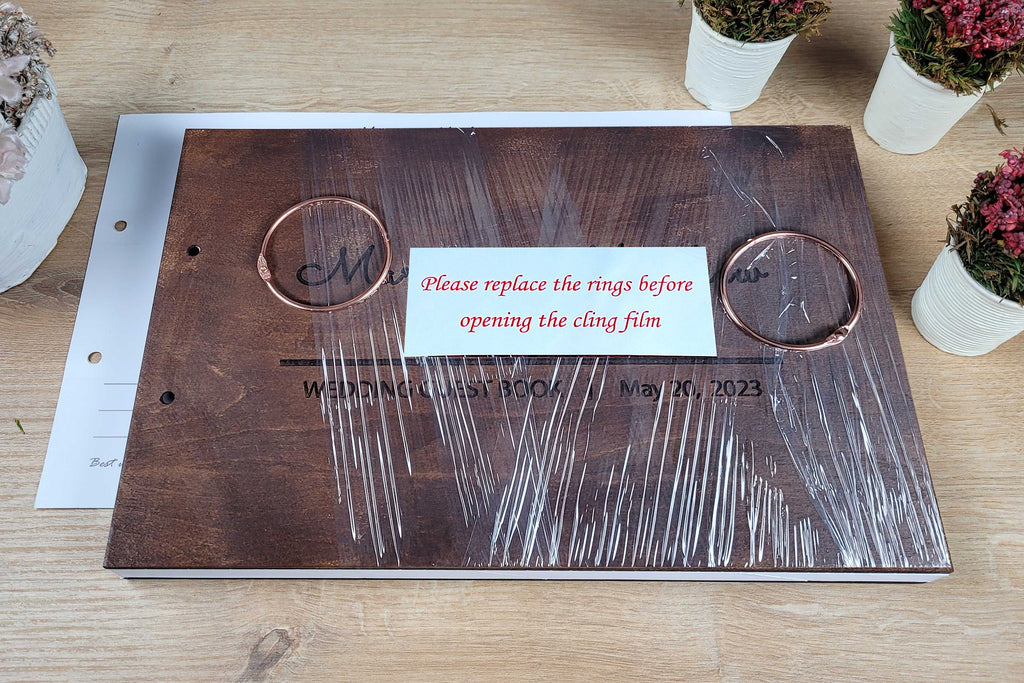 Wedding Guest Book Polaroid Guest Book Custom Visitor Book Wedding Instax Memory Book Wood Instax Guest Book Personalized Instant Photo Book