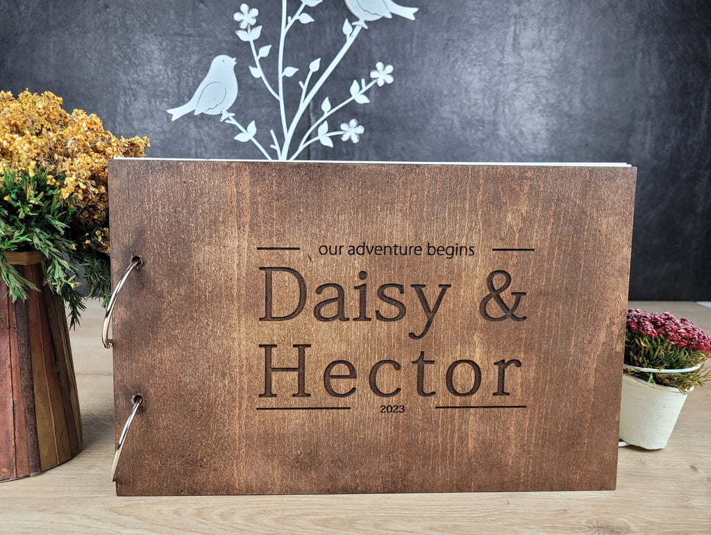 Wedding Guest Book Instax Welcome Book Wood Custom Polaroid Book Instax Memory Book Polaroid Guest Book Wood Personalized Instant Photo Book