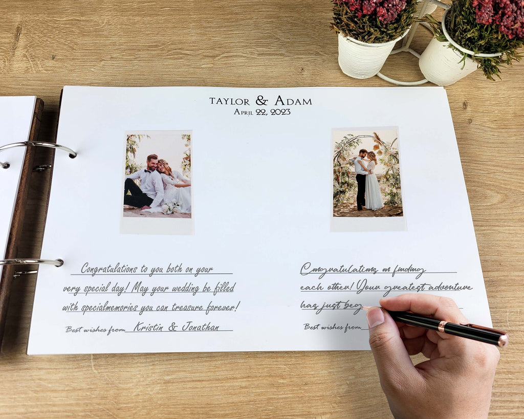 Wedding Guest Book, Wood Guest Book, Custom Picture Book, Instax Memory Book, Instax Guest Book, Wood Personalized Instant Photo Book