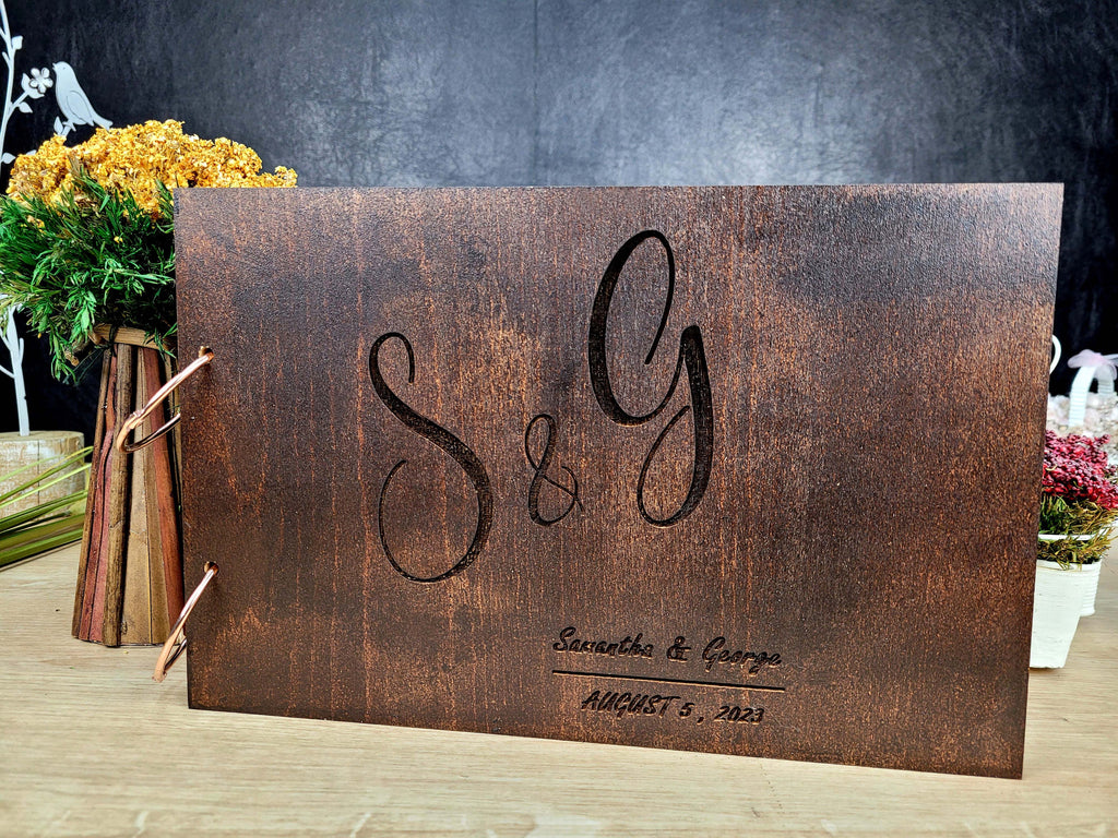 Wedding Guest Book, Wood Guest Book, Custom Picture Book, Instax Memory Book, Instax Guest Book, Wood Personalized Instant Photo Book