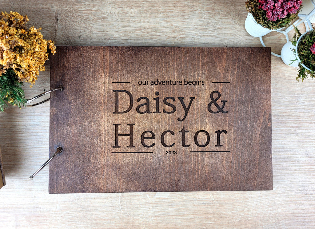 Wedding Guest Book Instax Welcome Book Wood Custom Polaroid Book Instax Memory Book Polaroid Guest Book Wood Personalized Instant Photo Book